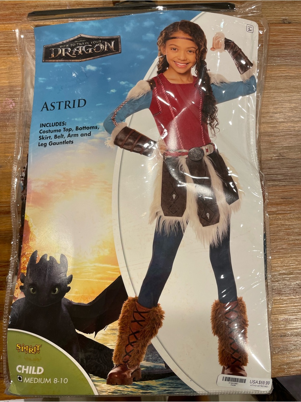Spirit Astrid Kids Halloween Costume - Red, Blue & Brown